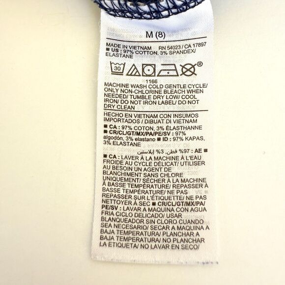 Old Navy Long Sleeve Polo Kids Size 8 Medium Navy Blue School Uniform - Lot of 2 - Picture 5 of 7